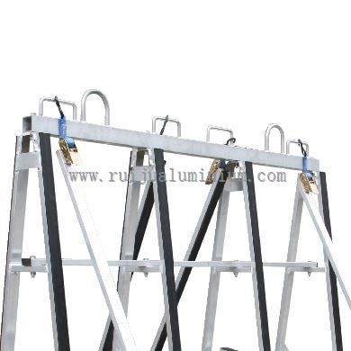 a frame trolley with ratchet strap
