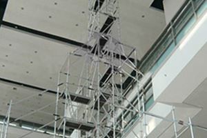 aluminium scaffolding used in building cleaning