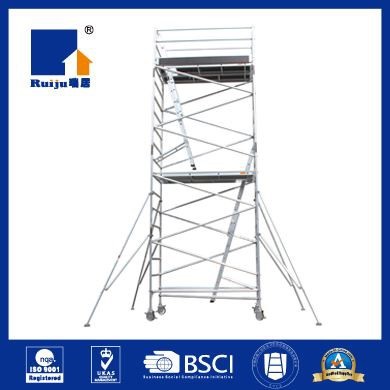 Double Width Scaffolding With Inclined Ladder