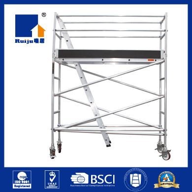 Single Width Scaffolding With Inclined Ladder