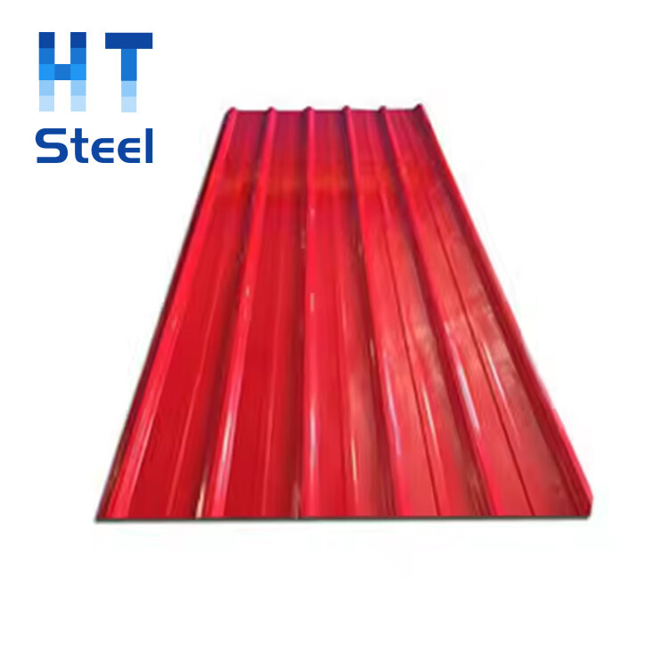 High Quality Dx51d Dx52D Dx53D 1000mm 1250mm 0.3mm 0.5mm PPGl PPGL Prepainted ColorCoated Corrugated lron Roofing Sheets Roof