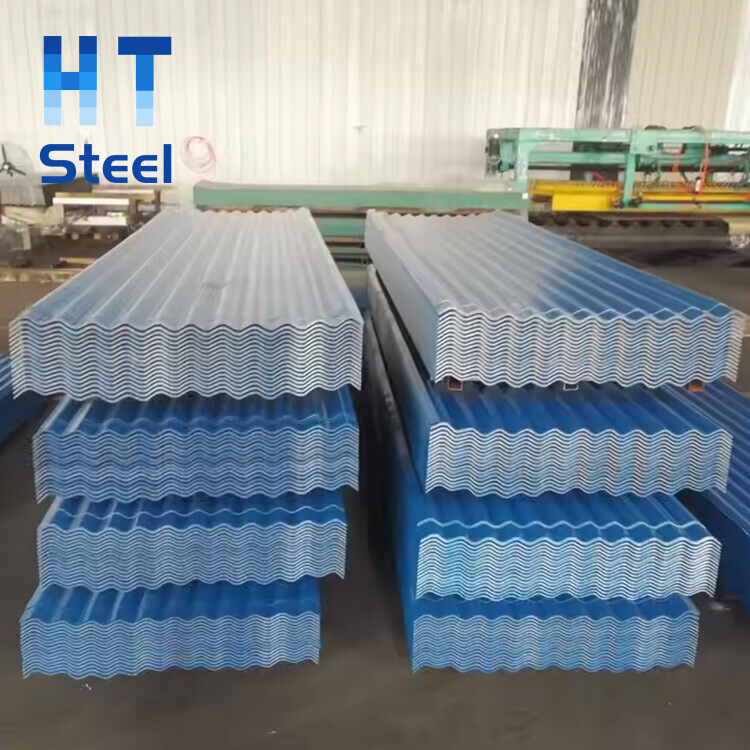 High Quality Dx51d Dx52D Dx53D 1000mm 1250mm 0.3mm 0.5mm PPGl PPGL Prepainted ColorCoated Corrugated lron Roofing Sheets Roof