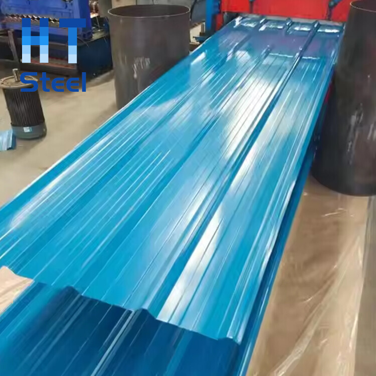 High Quality Dx51d Dx52D Dx53D 1000mm 1250mm 0.3mm 0.5mm PPGl PPGL Prepainted ColorCoated Corrugated lron Roofing Sheets Roof