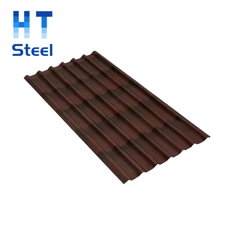 High Quality Dx51d Dx52D Dx53D 1000mm 1250mm 0.3mm 0.5mm PPGl PPGL Prepainted ColorCoated Corrugated lron Roofing Sheets Roof
