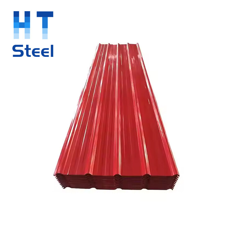 High Quality Dx51d Dx52D Dx53D 1000mm 1250mm 0.3mm 0.5mm PPGl PPGL Prepainted ColorCoated Corrugated lron Roofing Sheets Roof