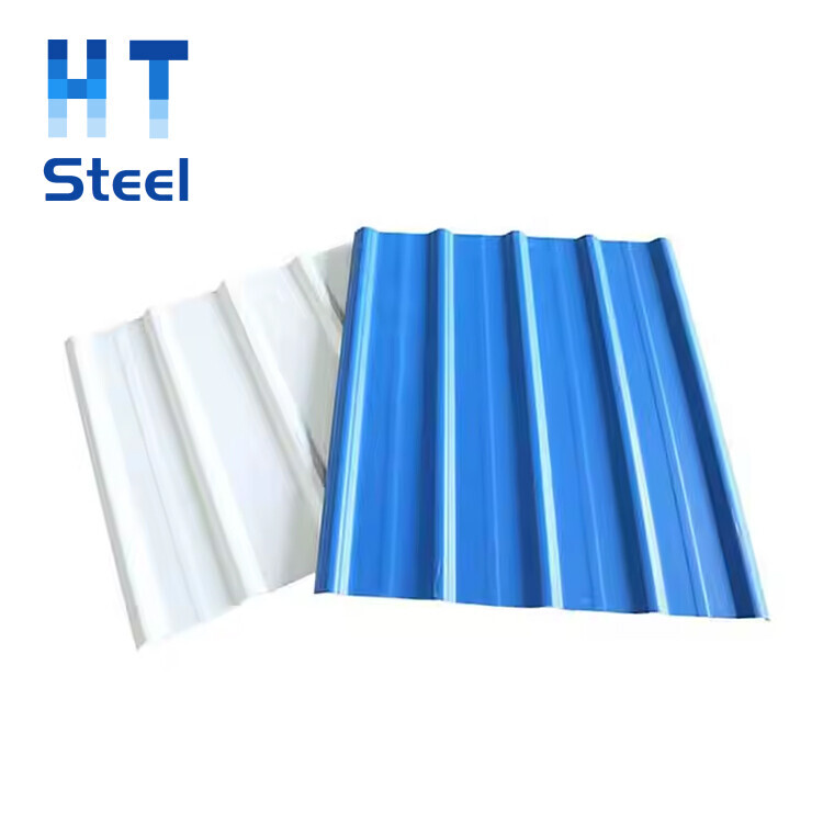 High Quality Dx51d Dx52D Dx53D 1000mm 1250mm 0.3mm 0.5mm PPGl PPGL Prepainted ColorCoated Corrugated lron Roofing Sheets Roof