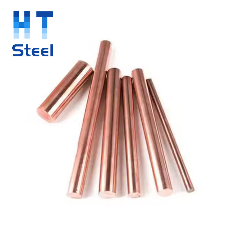 Pure Red Copper Round Rod C1011 C1020 C1100 T2 ETP Copper Bar / Rod