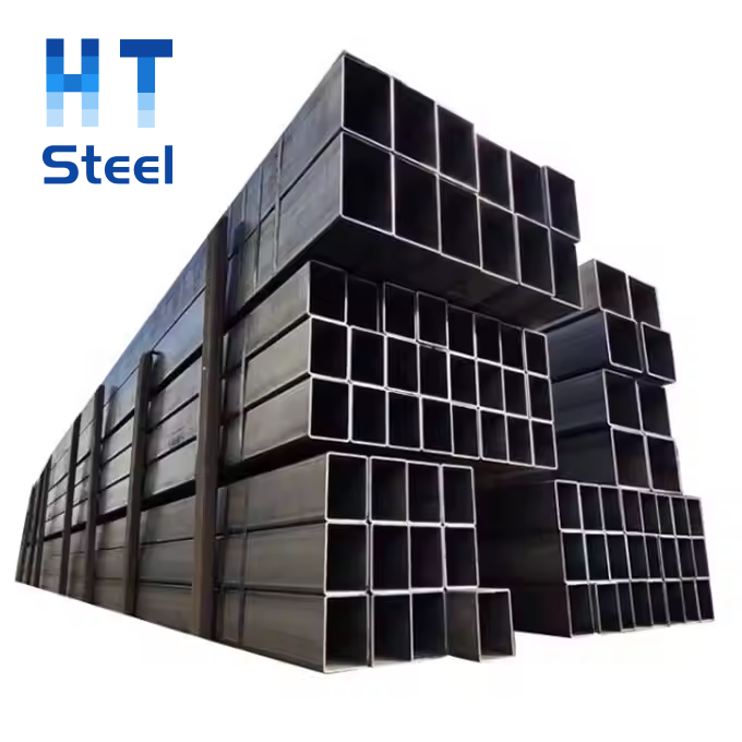 Black Carbon Steel Square Pipe Tube Hollow Section Welded Steel Tubes and Pipes
