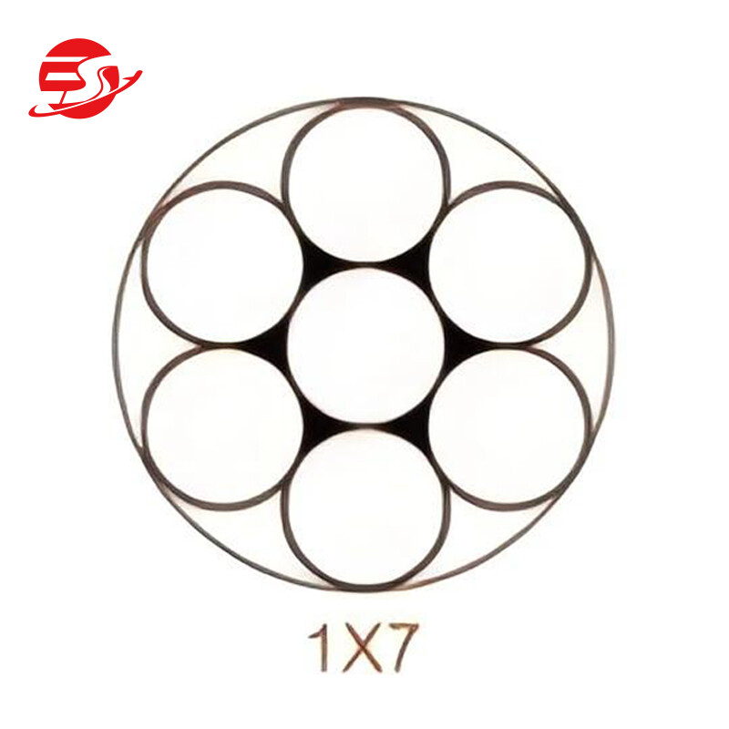 1X7 6X19+IWS 6X19+FC Galvanized Steel Wire Rope