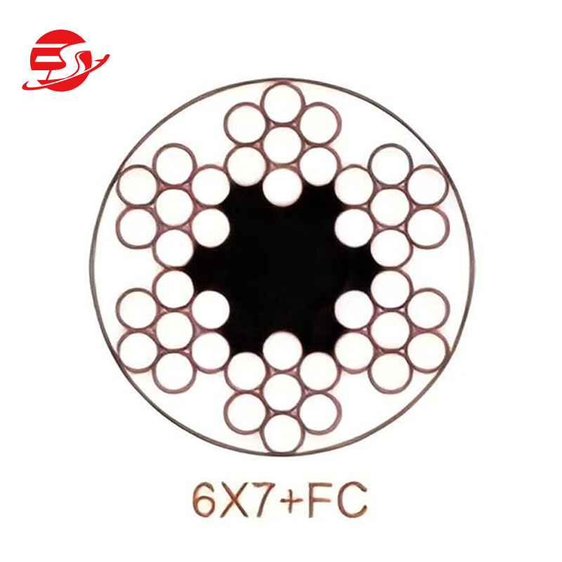 6X7+FC  6X7+IWS  Galvanized Steel Wire Rope