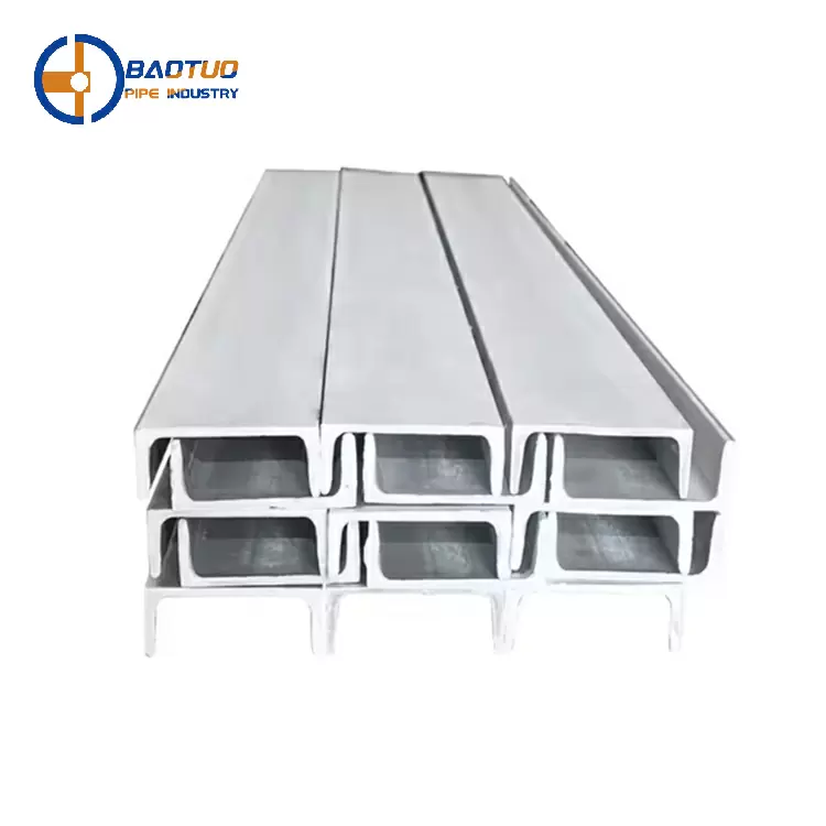 Galvanized steel channels scrap u channel steel beam galvanized lightweight hat channel steel