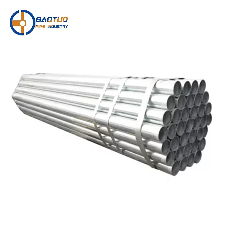 ASTM A53 Sch40 Hot Dipped Greenhouse Galvanized Pipes For Greenhouse Galvanized SteelAgricultural Steel Pipe, 2 Inch Cutting GB