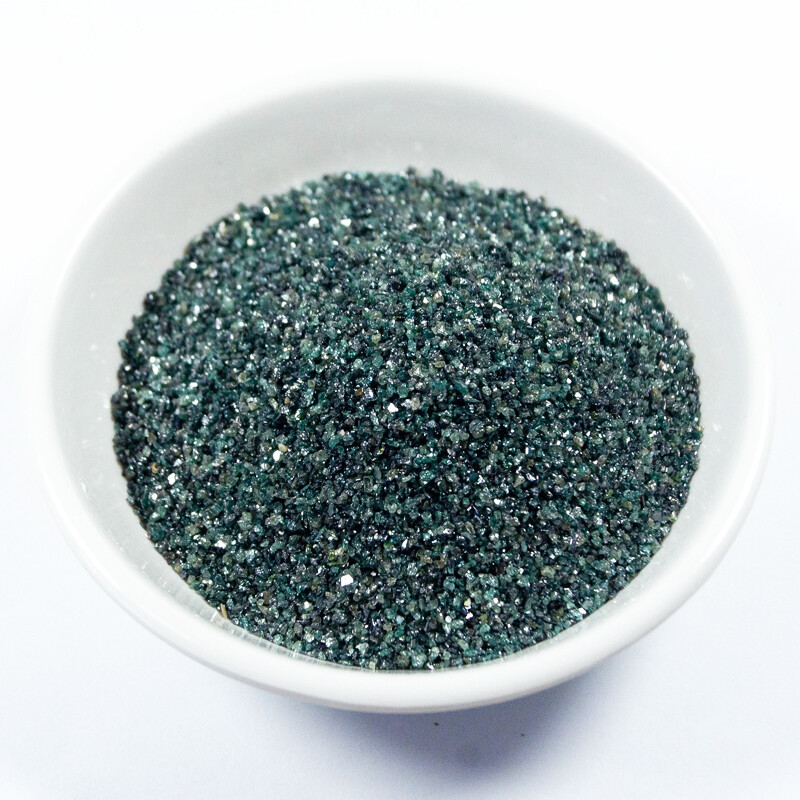 Green silicon carbide grinding and polishing