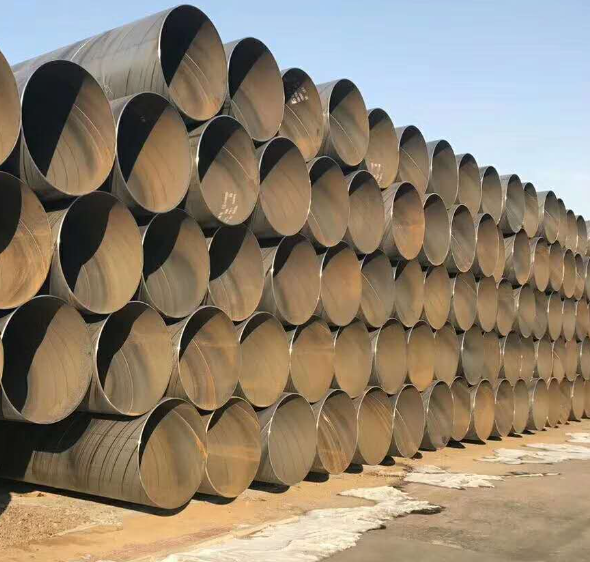 China Manufacturer 1400mm diameter welded steel pipe carbon steel spiral round steel pipe for oil pipeline constructions