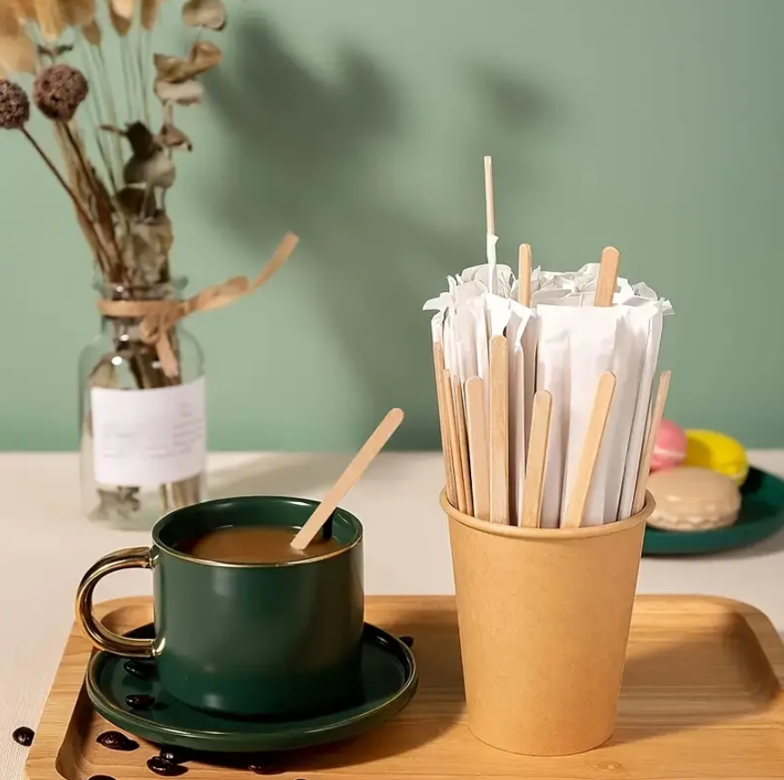 190mm/178mm/140mm/110mm/90mm  birch wood coffee stirrer