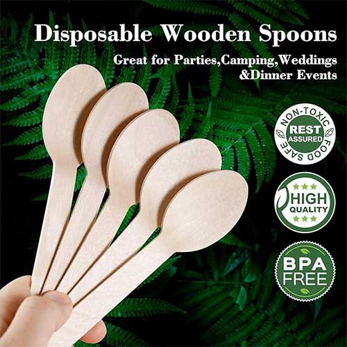110mm birch wood spoon