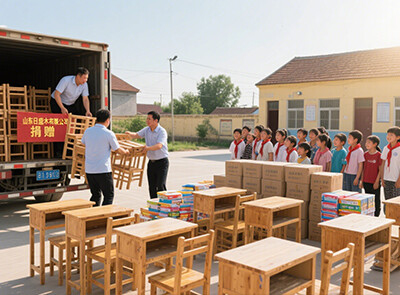 Shandong Risheng Wood Industry helps rural education and lights up the light of knowledge