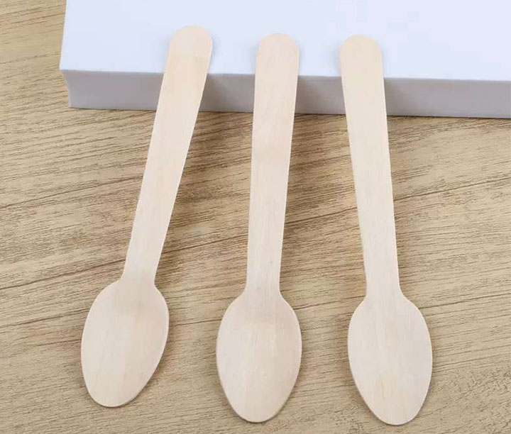 160mm birch wood spoon