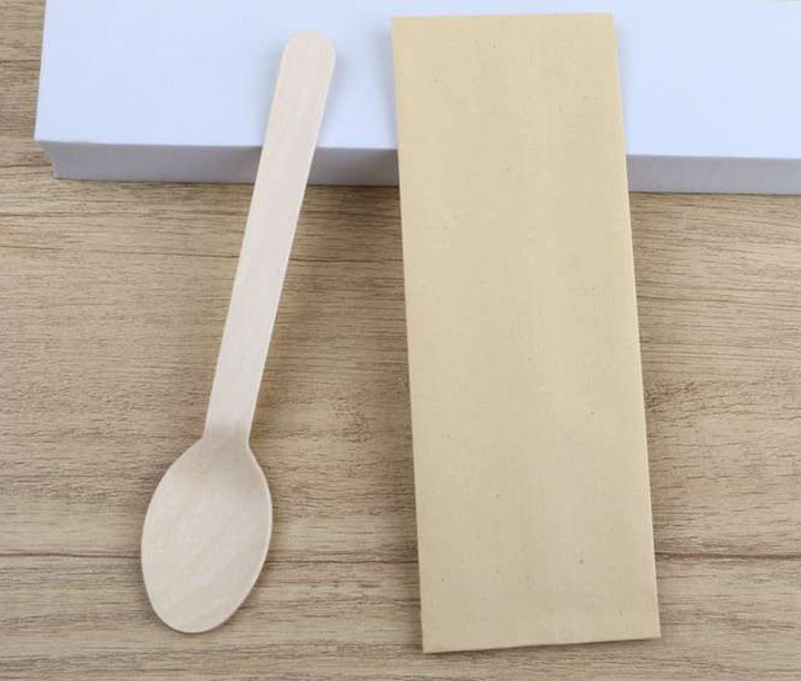 160mm birch wood spoon