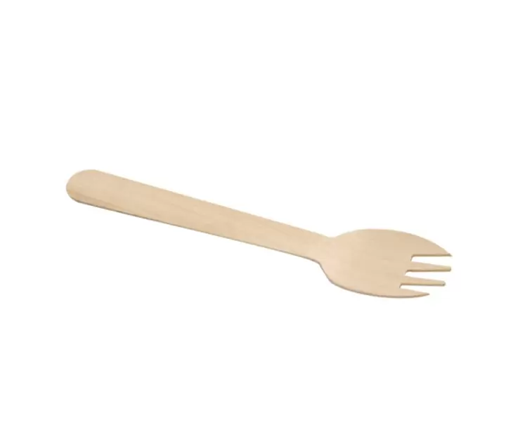 160mm birch wood spork
