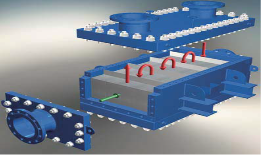 Full Welded Wide Channel Plate Heat Exchanger