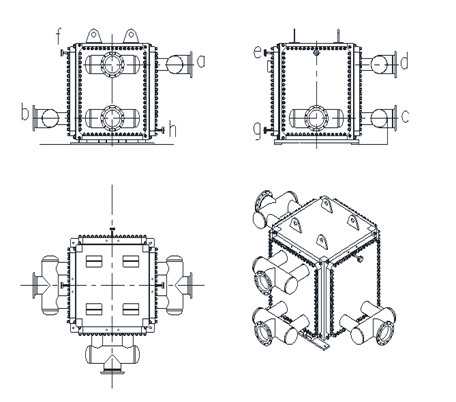 Full Welded Wide Channel Plate Heat Exchanger