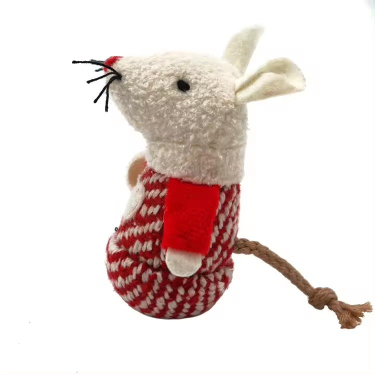 Supplied New Popular Fluffy Plush Stuffed Teaser Cute Mouse Hunt Cat Toys