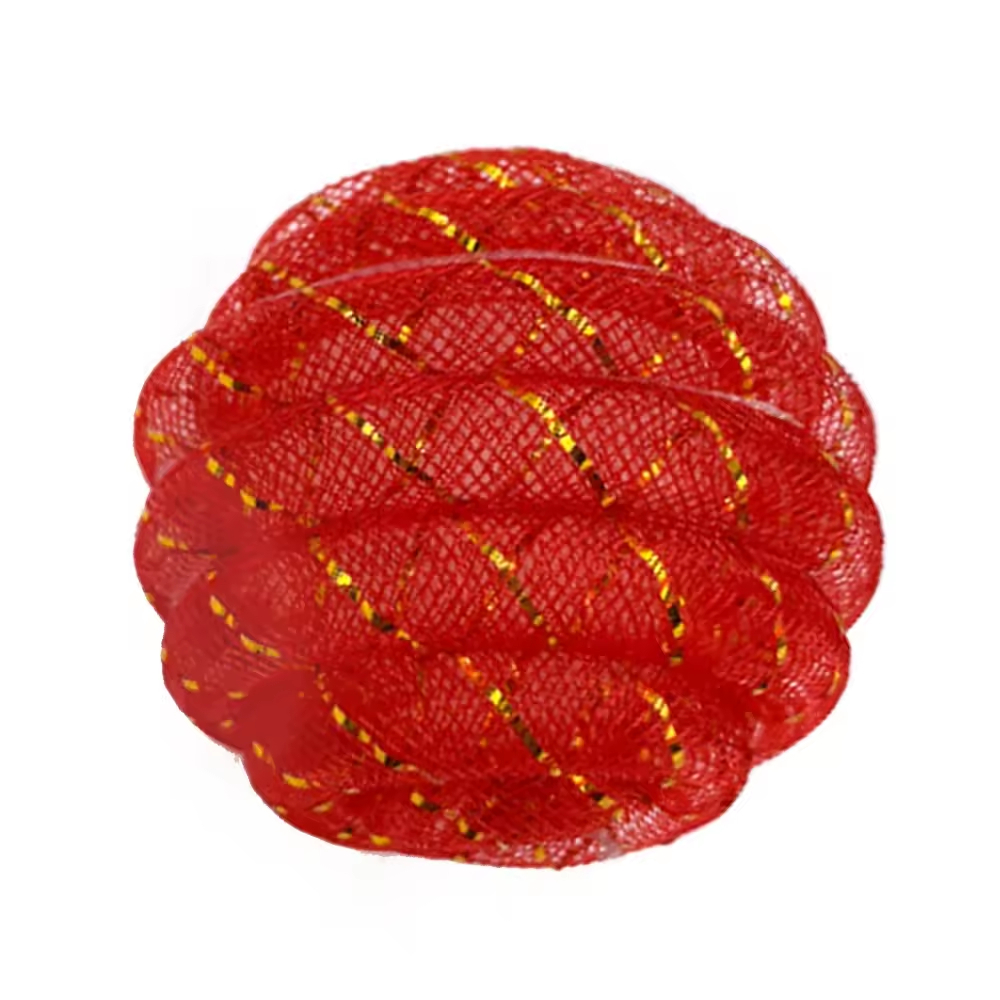 Cute Durable Chaser Scratching Fluffy Foam Balls Set 100% Polyester Red Ball Pet Cat Toys