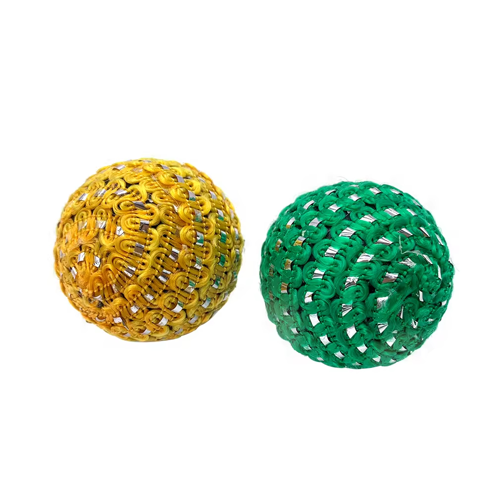 Cute Durable Chaser Scratching Fluffy Foam Balls Set 100% Polyester Red Ball Pet Cat Toys