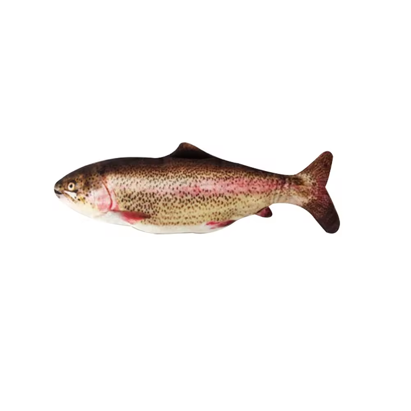 Wholesale Interactive Realistic Dropshipping Simulation Electronic Scratcher USB Charging Wiggle Moving Fish Pet Toy