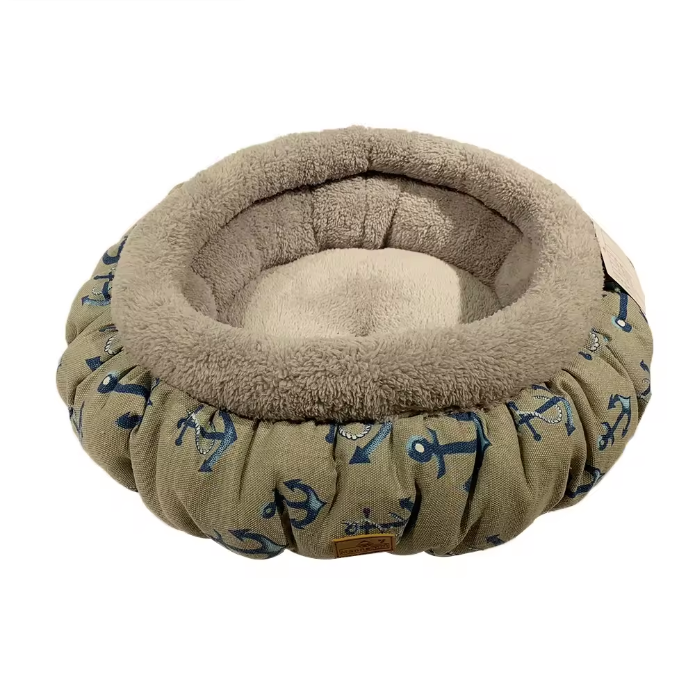Fluffy Round Donut Sleeping Sofa Memory Foam Pet Cat Dog Bed