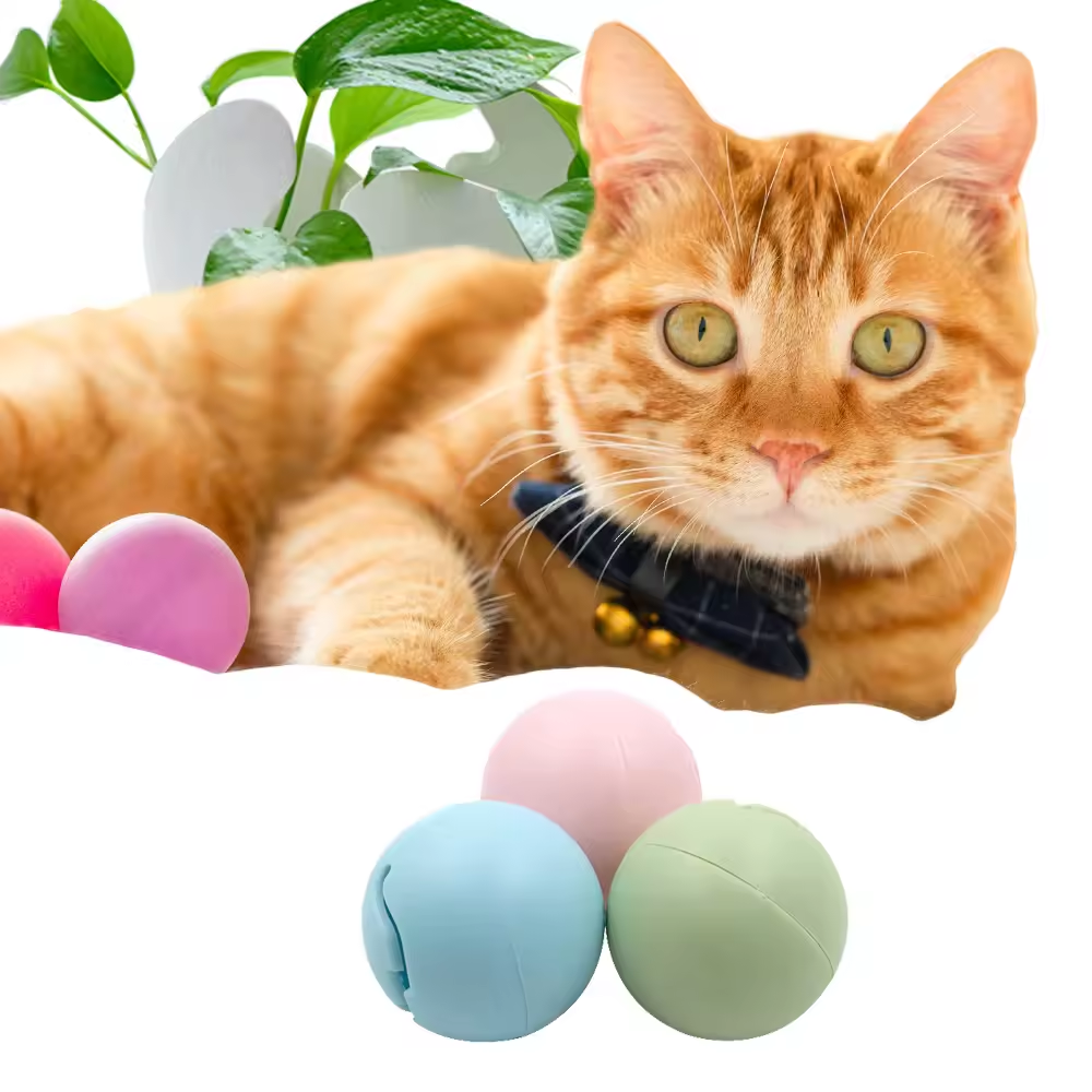 Hot sale Cute Three Pink Bell Green Catnip Chasing Blue Electronic LED Light Cat Ball Toy Set Hot sale Cute Three Pink Bell Green Catnip Chasing Blue Electronic LED Light Cat Ball Toy Set
