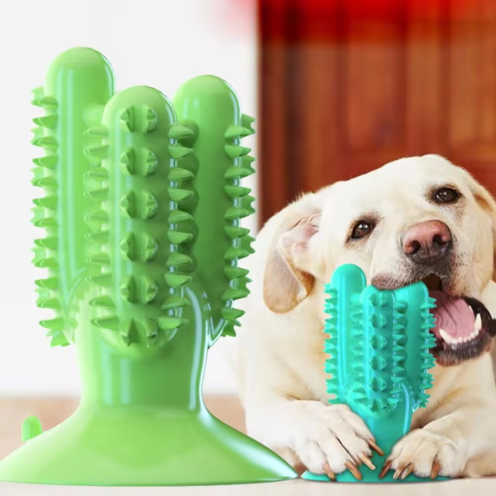Hot Sale Interactive Toothbrush Food Leakage Rubber Dogs Chew Toys