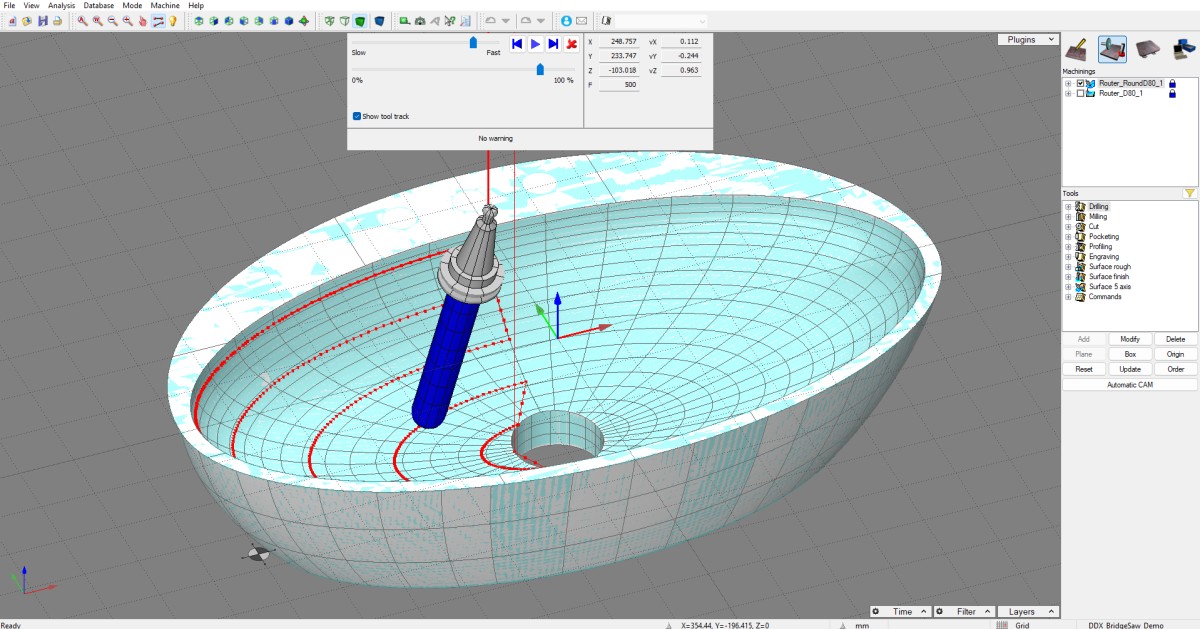 5 Axis Bridgesaw Engraving Machine 5 Axis Bridgesaw Engraving Machine
