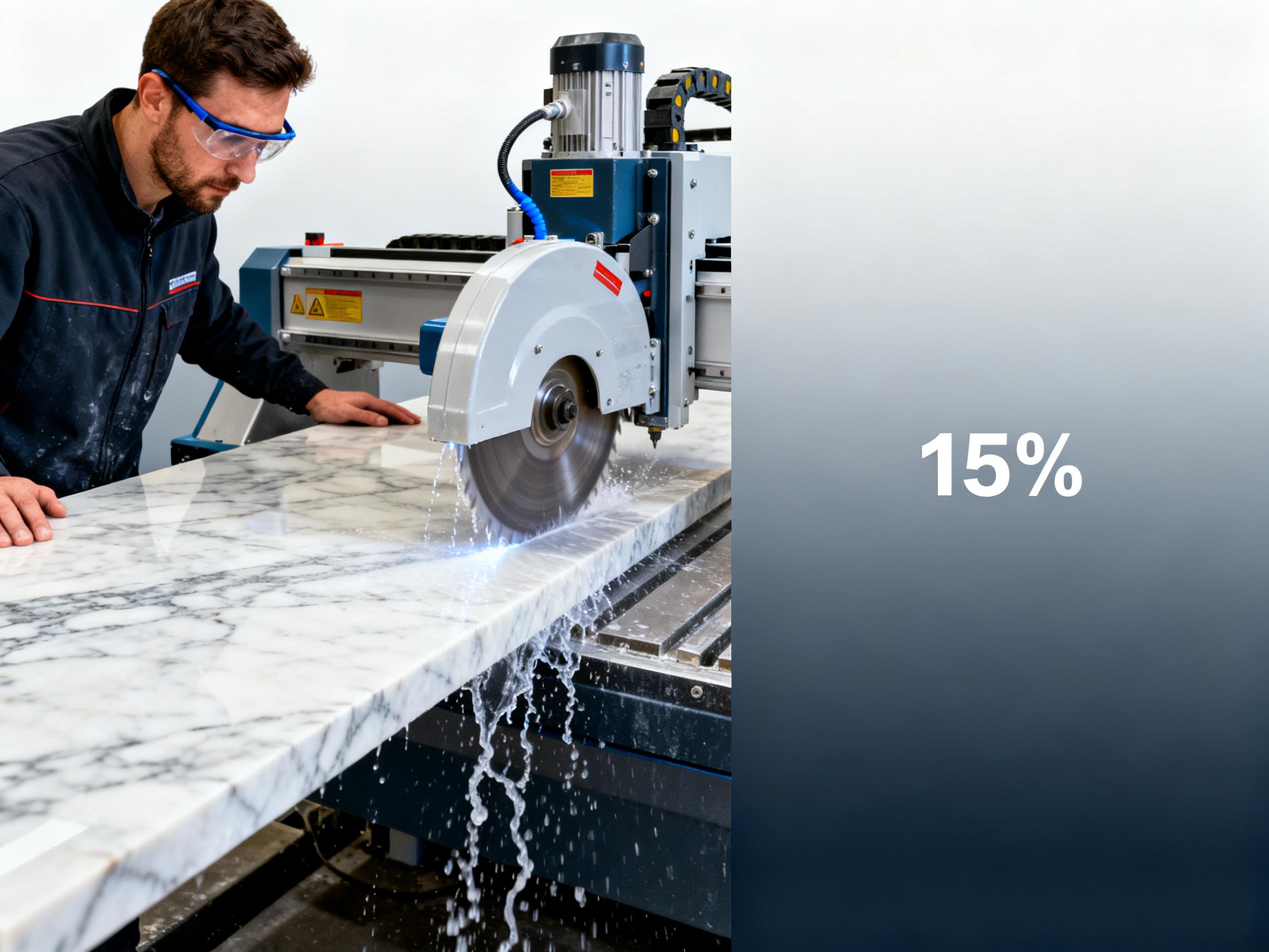 How a 45 Degree Miter Cutter Can Save You 30% Material Waste in Stone Fabrication