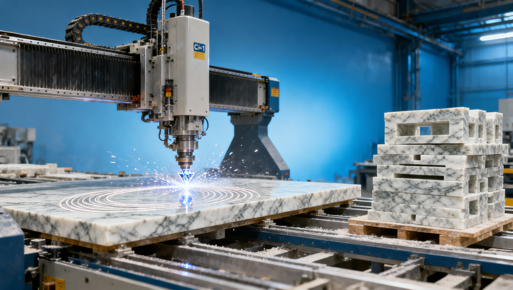 How 4+1 CNC Bridge Saw Technology Reduces Material Waste in Stone Fabrication