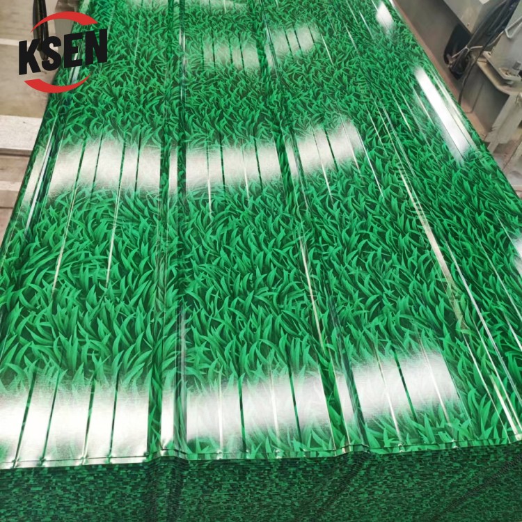 Stock PPGI Roof Plates 0.23mm 0.25mm Size Roofing Sheet Corrugated Prepainted Galvanized Steel Zinc Roof Tiles