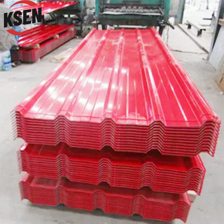 Stock PPGI PPGL Roof Plates 0.23mm 0.25mm Size Roofing Sheet Corrugated Prepainted Galvanized Steel Zinc Roof Tiles