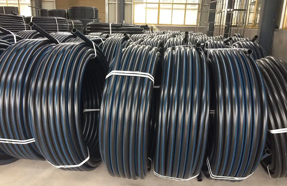 20 - 63mm HDPE polyethylene pipe black plastic water pipe roll