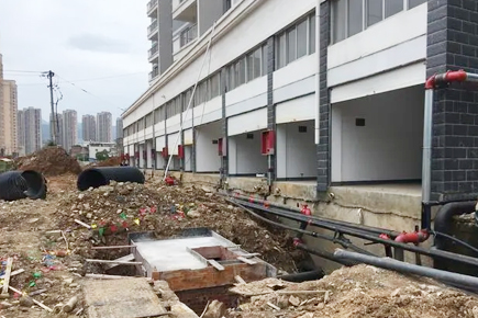 HDPE double-wall corrugated pipe drainage project in Zhanfang Street