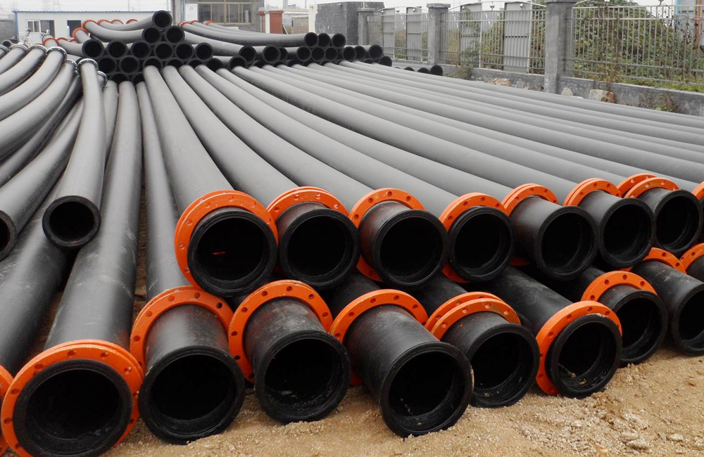 8 10 12 14 16 20 22 24 26 28 inch HDPE WATER SUPPLY dredging PIPE with flanges on both ends