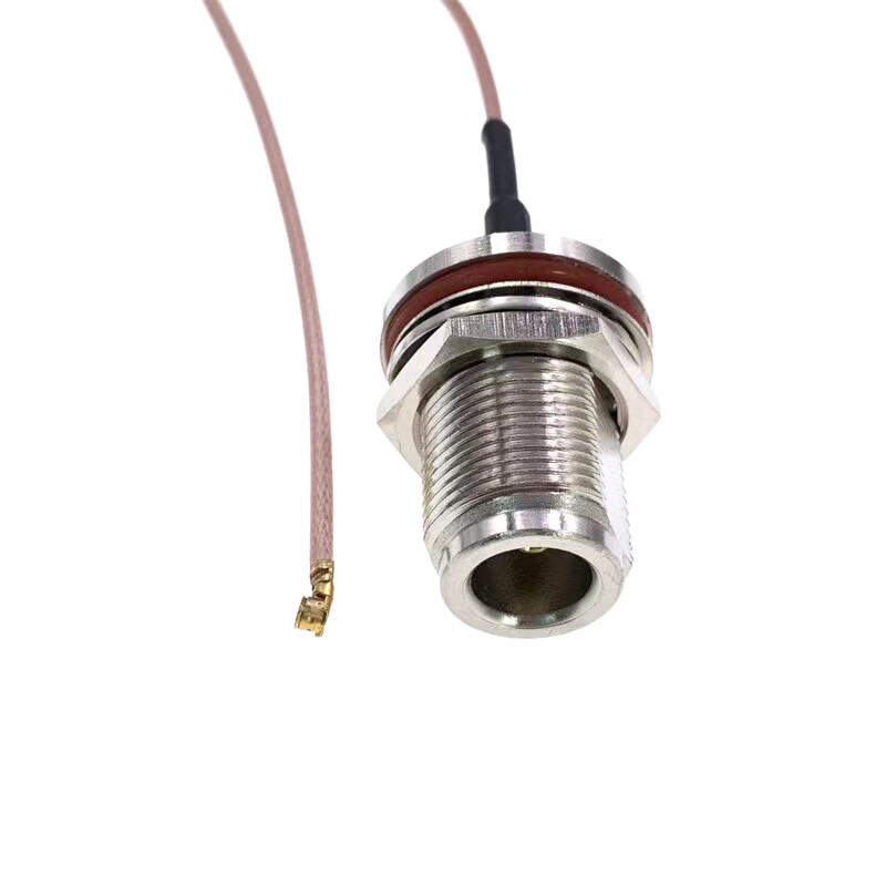 UFL to N Jack Straight Bulkhead Connector with 1.13 1.37 Cable RF Pigtails XMR-SPTX74