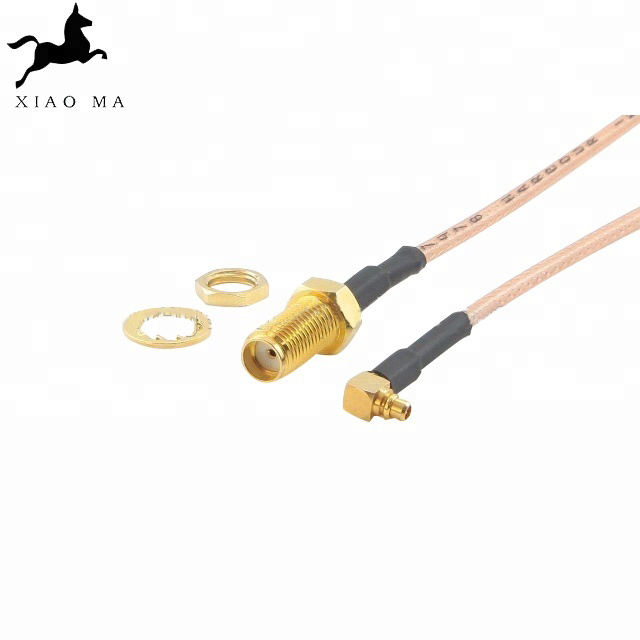 SMA Bulkhead Female Straight to MMCX Plug Straight Connector RG316 RF Pigtails XMR-SPTX56