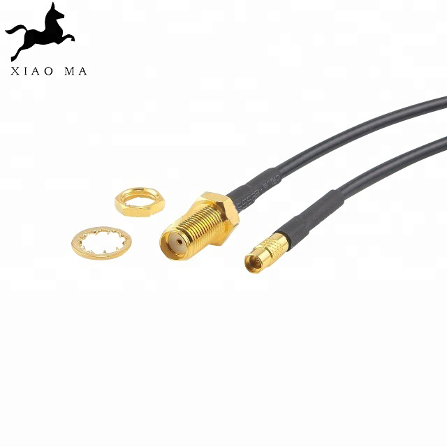 SMA Jack Bulkhead to MMCX Female RG58 Connector RF Cable Assembly XMR-SPTX49
