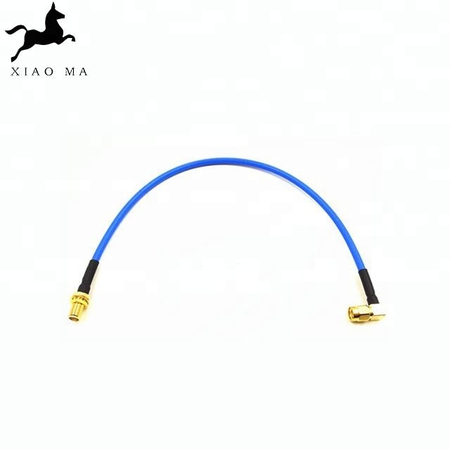RPSMA Male Right Angle to SMA Female Straight Bulkhead RG402 RG405 Connector RF Pigtails XMR-SPTX38