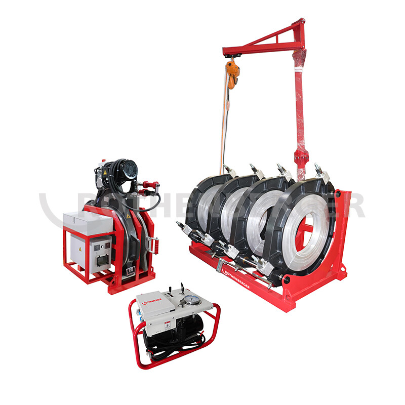 SHD800/SHD1000/SHD1200 Semi-Auto butt fusion welding machines used in field connection