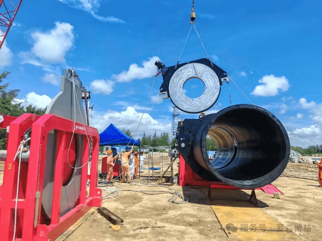 Machine: Rothenberger CNC butt fusion welding machine R2800C  Project: Green model project for Marine aquaculture in Qionghai.  Time: Aug. 2025