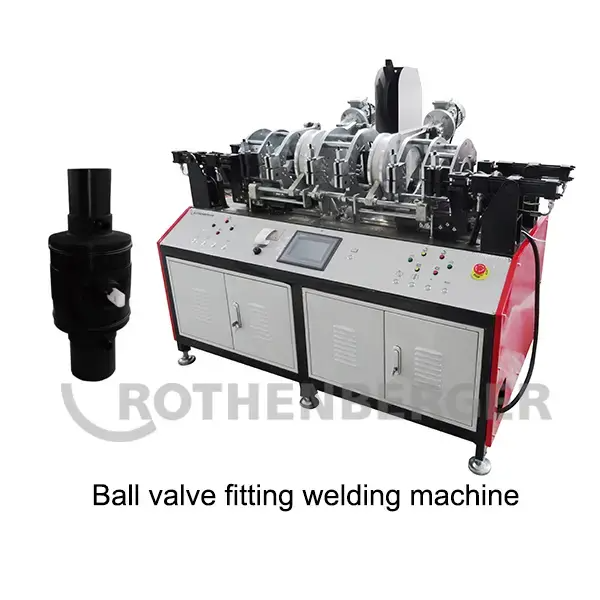 YHG CNC plastic ball value welding machine use in gas pipeline