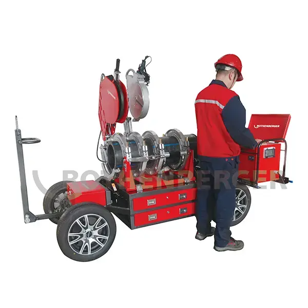 R250CG/R355CG/R630CG CNC automatic butt fusion welding machines used in field