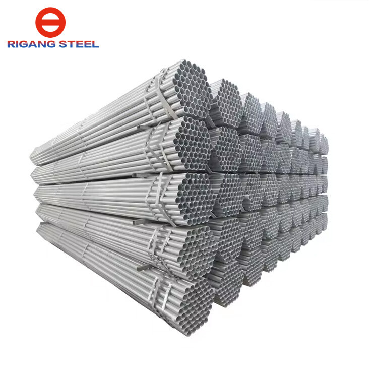Galvanized Gi Carbon Steel round Pipe ERW Technique JIS/GS/ASTM A500/API Certified Greenhouse Use with Welding Punching Services